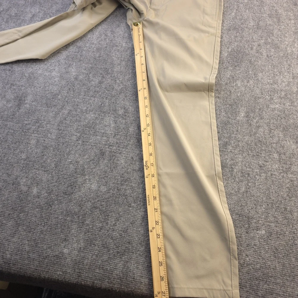 New Izod Pants Kids 14‎ Approved Schoolwear Beige Solid 28x27 Polyester Stretch
